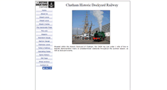 Desktop Screenshot of dockyardrailway.co.uk