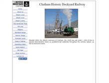 Tablet Screenshot of dockyardrailway.co.uk